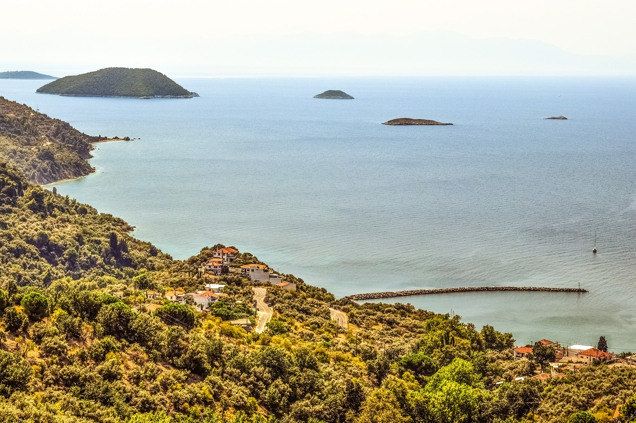 Image - greece skopelos glossa landscape