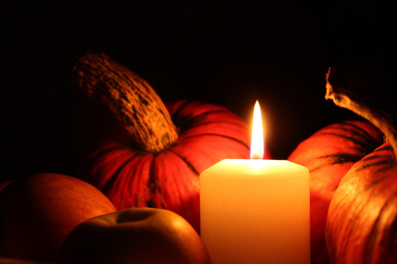 Image - pumpkin candle halloween autumn