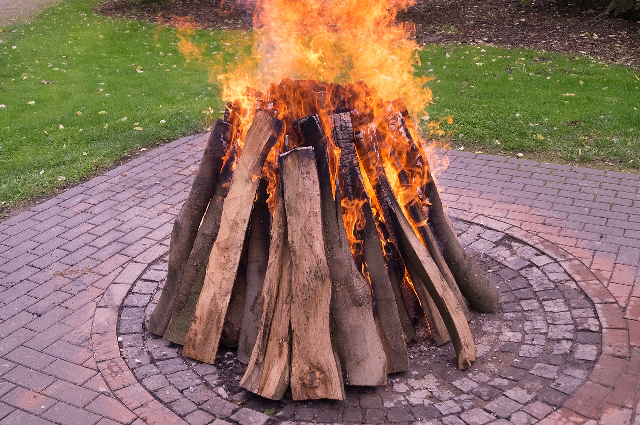 Image - fire hot wood beech wood