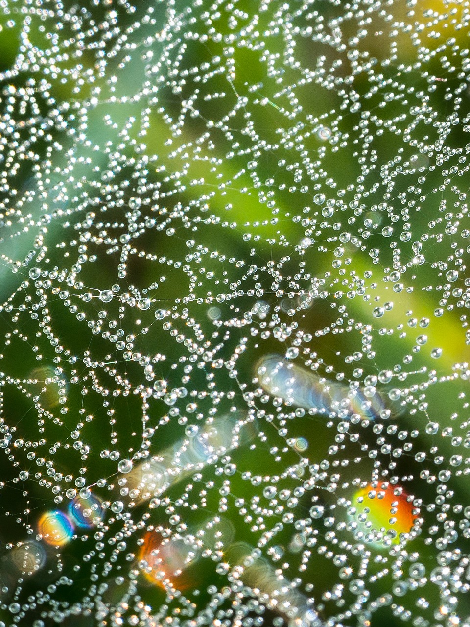 Image - cobweb drip dew dewdrop spectrum