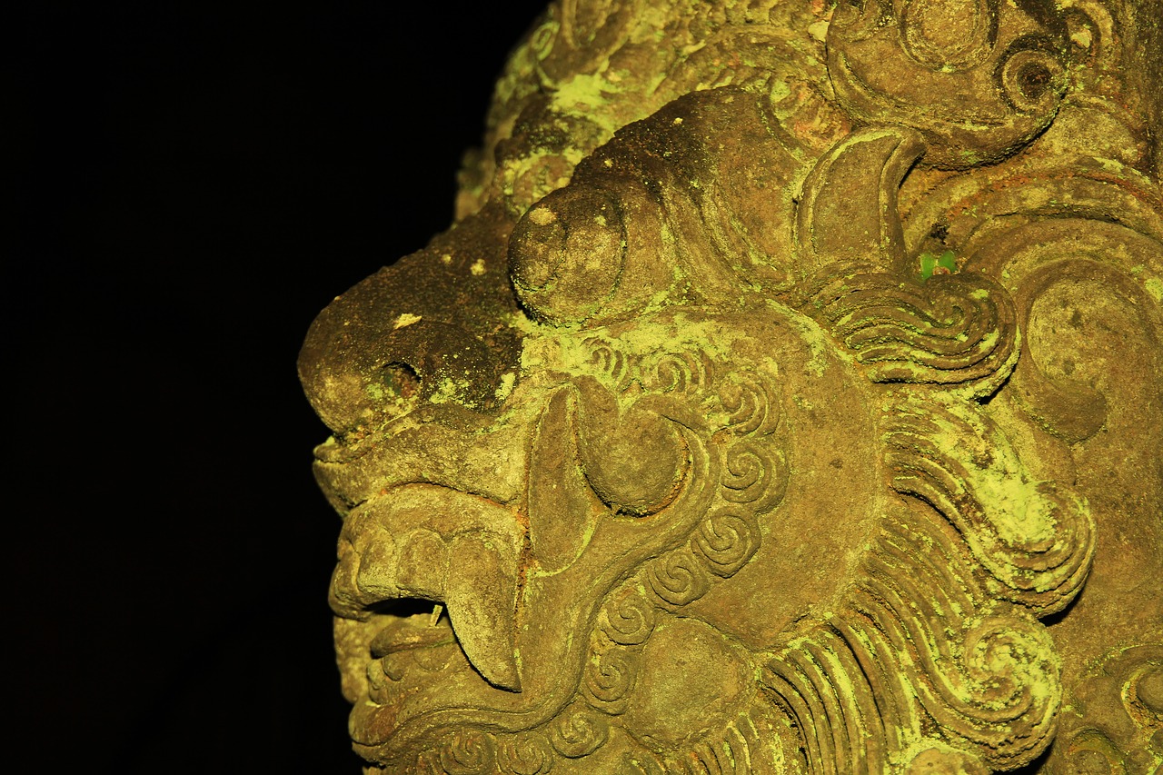 Image - statue relief temple statue face