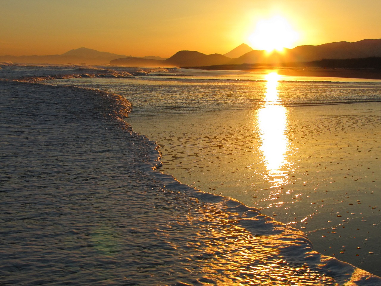 Image - ocean volcano mountains wave