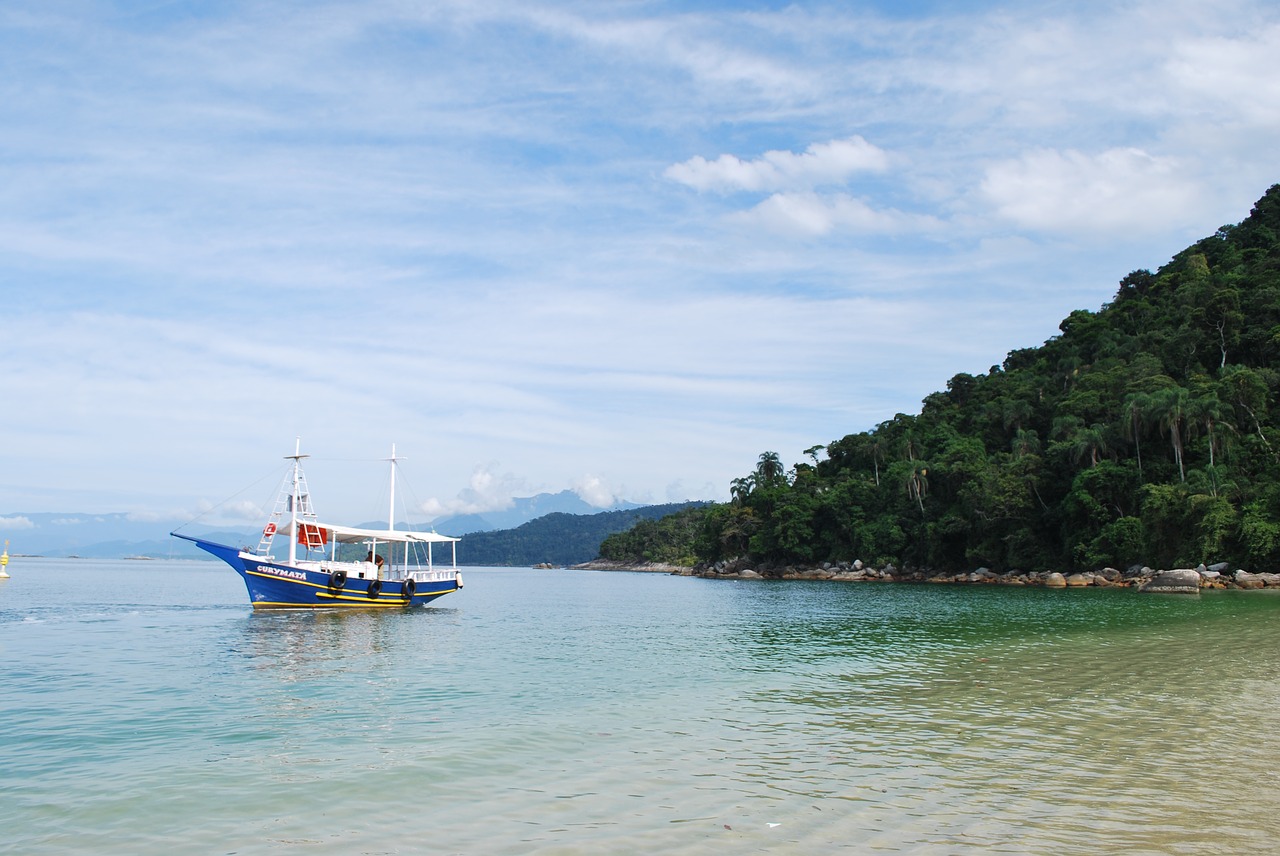 Image - angra dos reis mar ocean boat sky