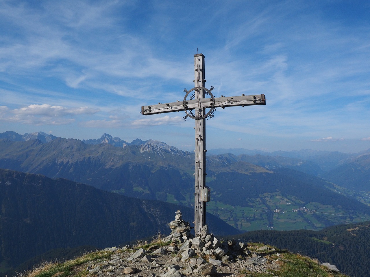 Image - jaufenspitze summit cross cross