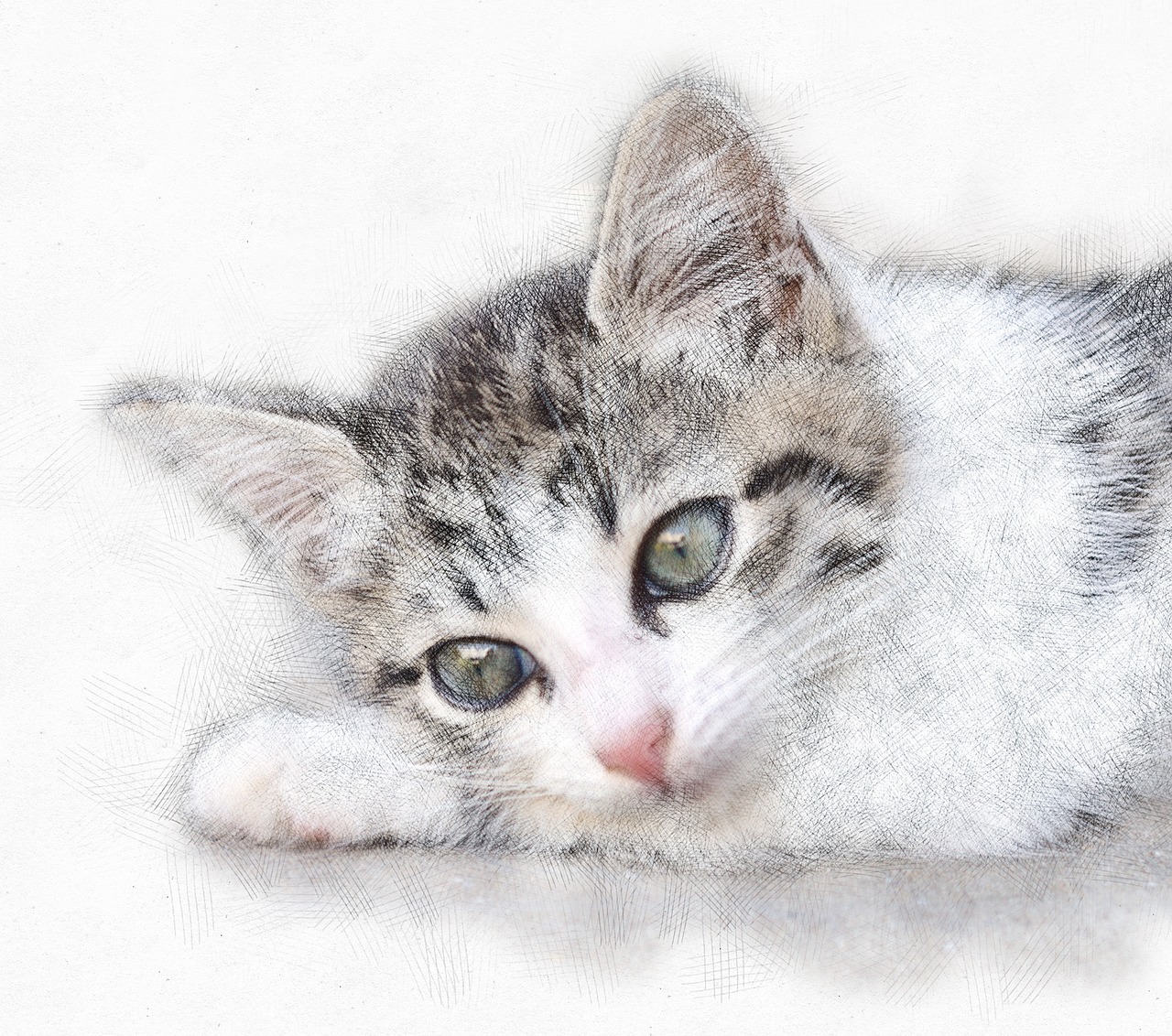 Image - cat animal furry cute closeup