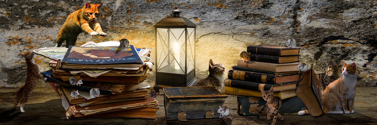 Image - animals fantasy composing books