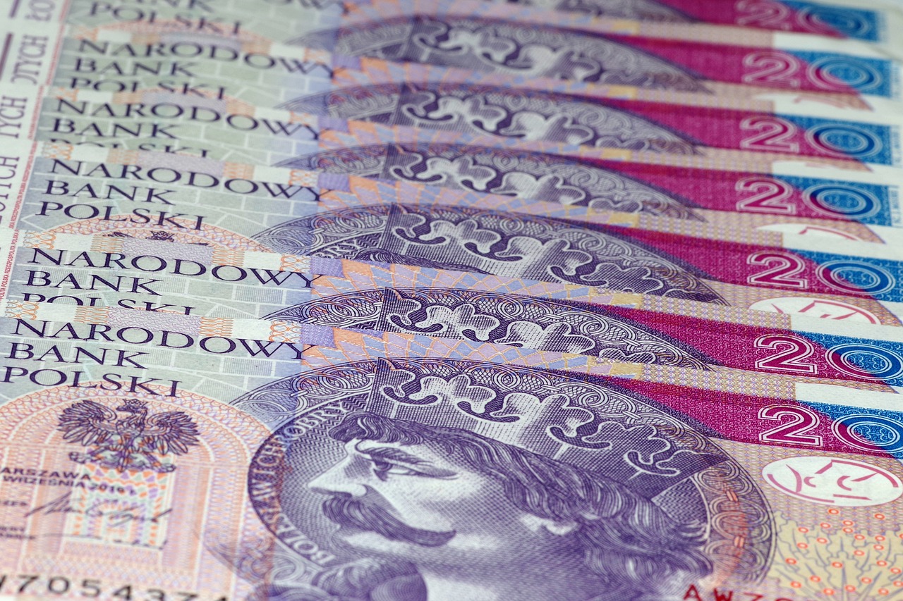 Image - money euro banknotes polish zloty