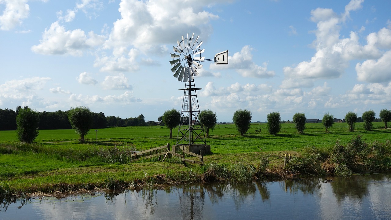 Image - wind mill countryside mill polder