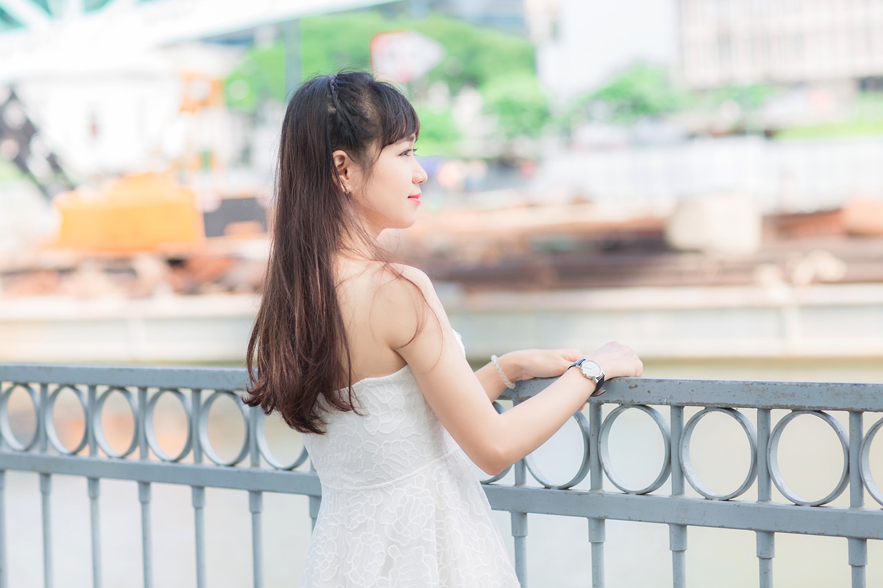Image - girl white outsight woman young