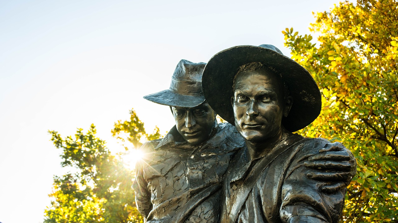 Image - anzac soldier soldiers friendship