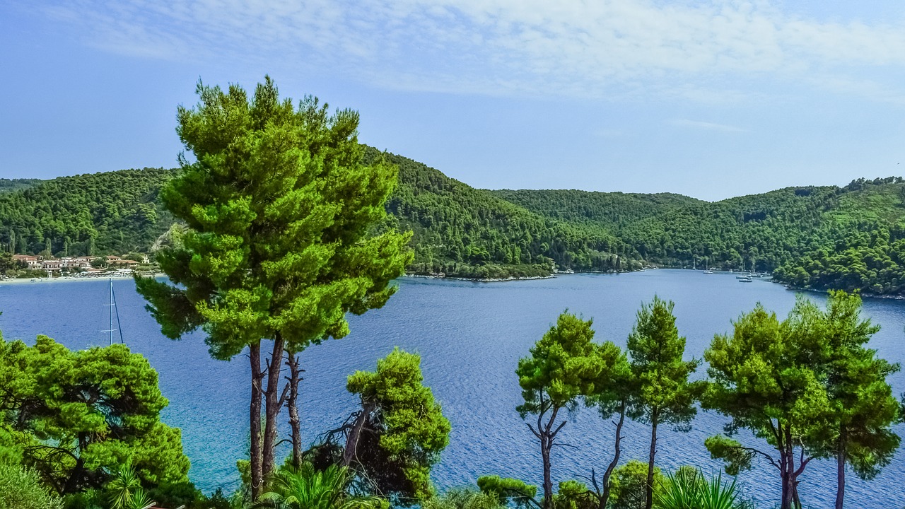 Image - greece skopelos andrines landscape