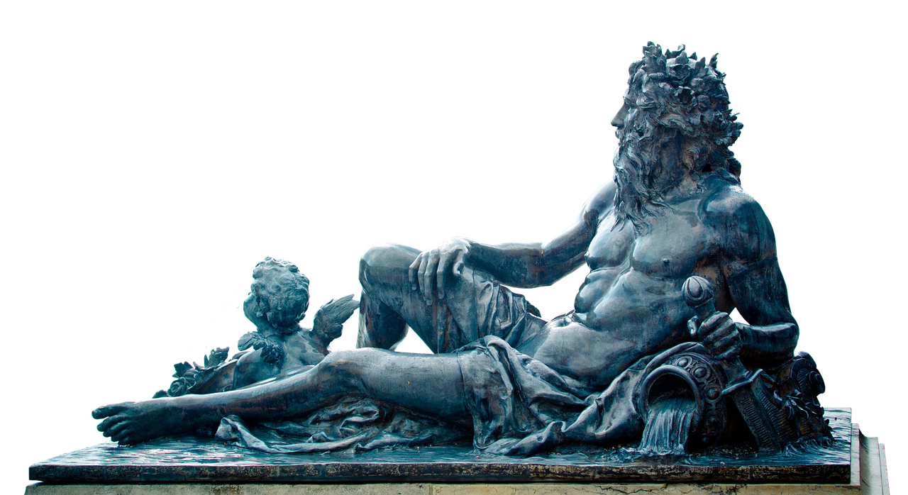 Image - bronze statue water aquarius