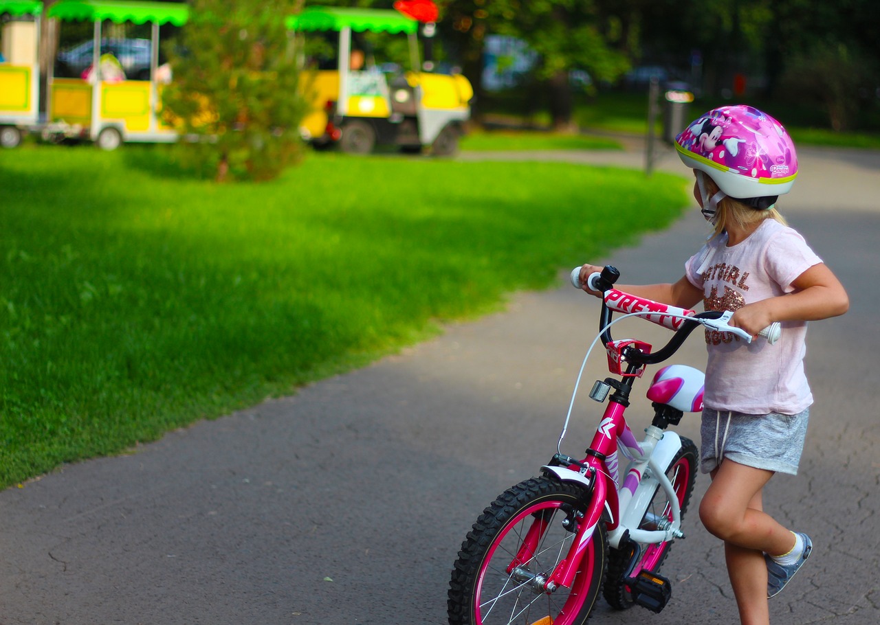 Image - child girl bike girl on a bike