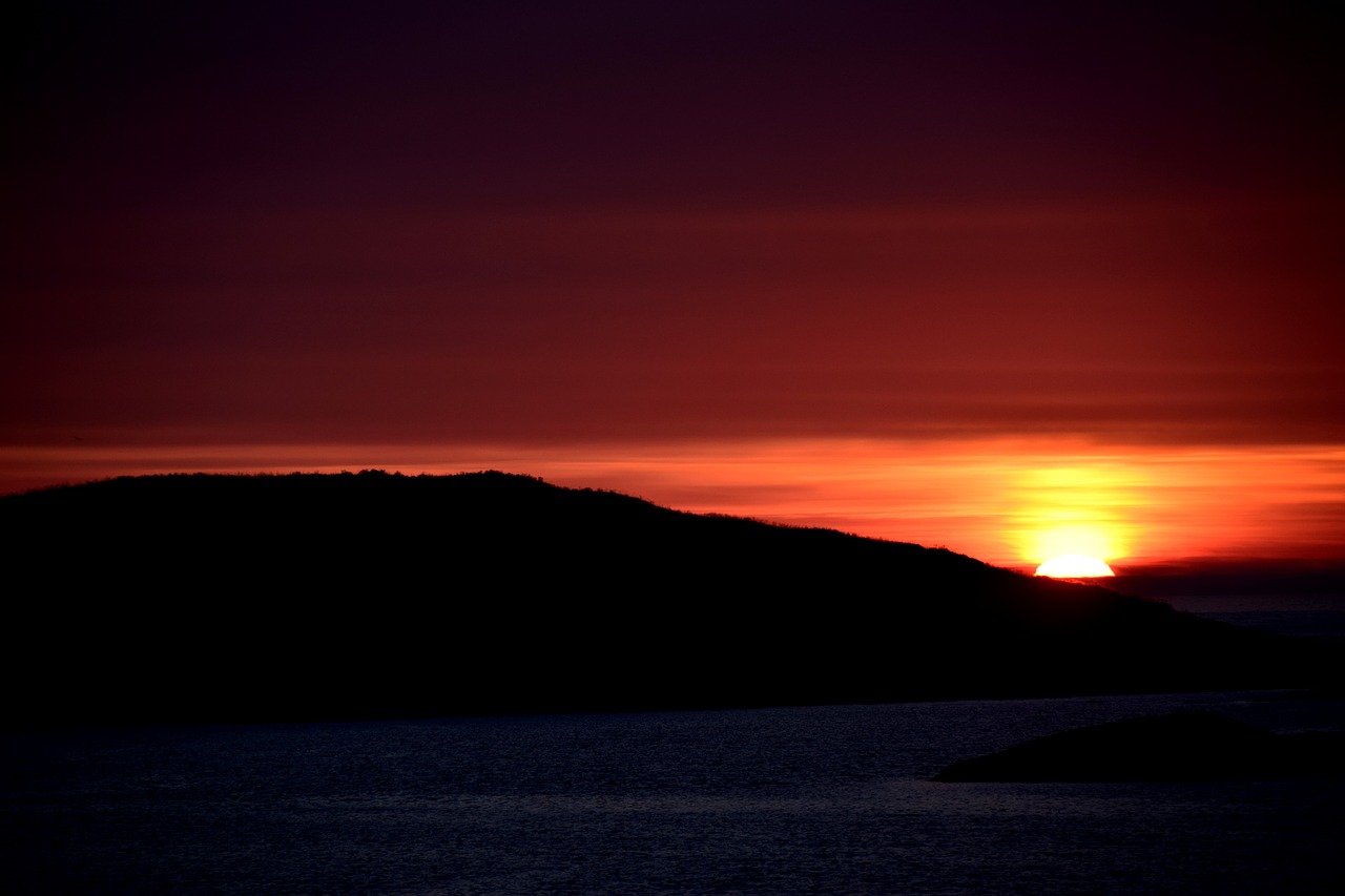 Image - sunset norway nordland scandinavia
