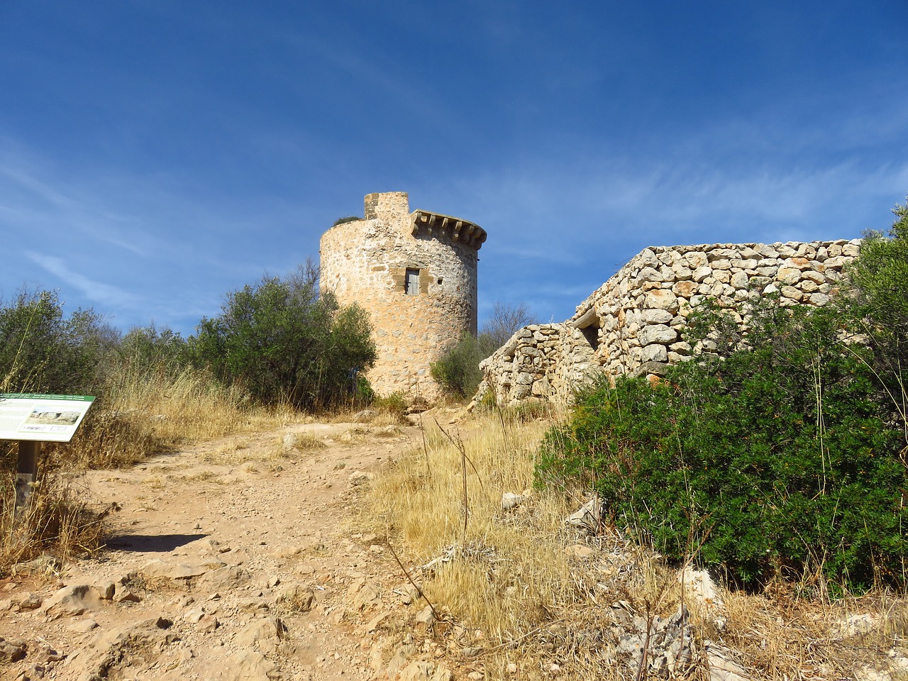 Image - watchtower ruin tower masonry old