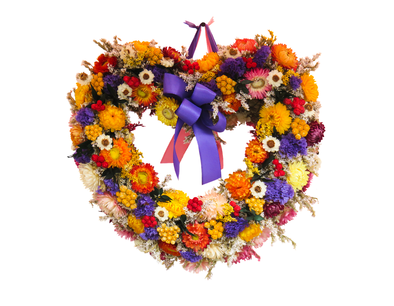 Image - flowers arrangement heart autumn