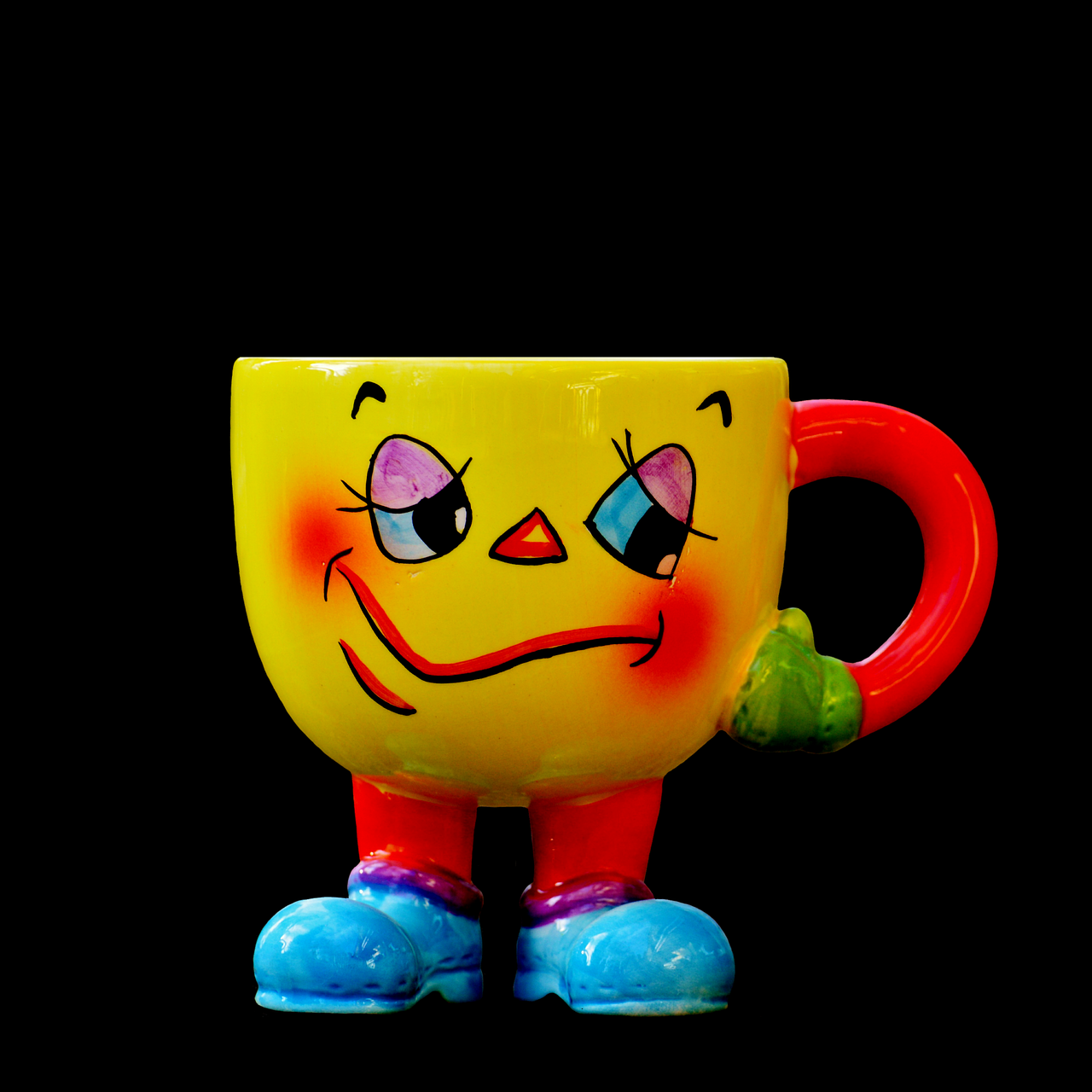 Image - cup funny smiley feet laugh