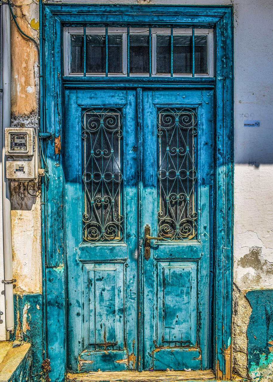 Image - door old wooden aged weathered