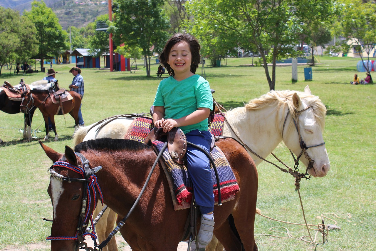 Image - boy horse happiness childhood farm