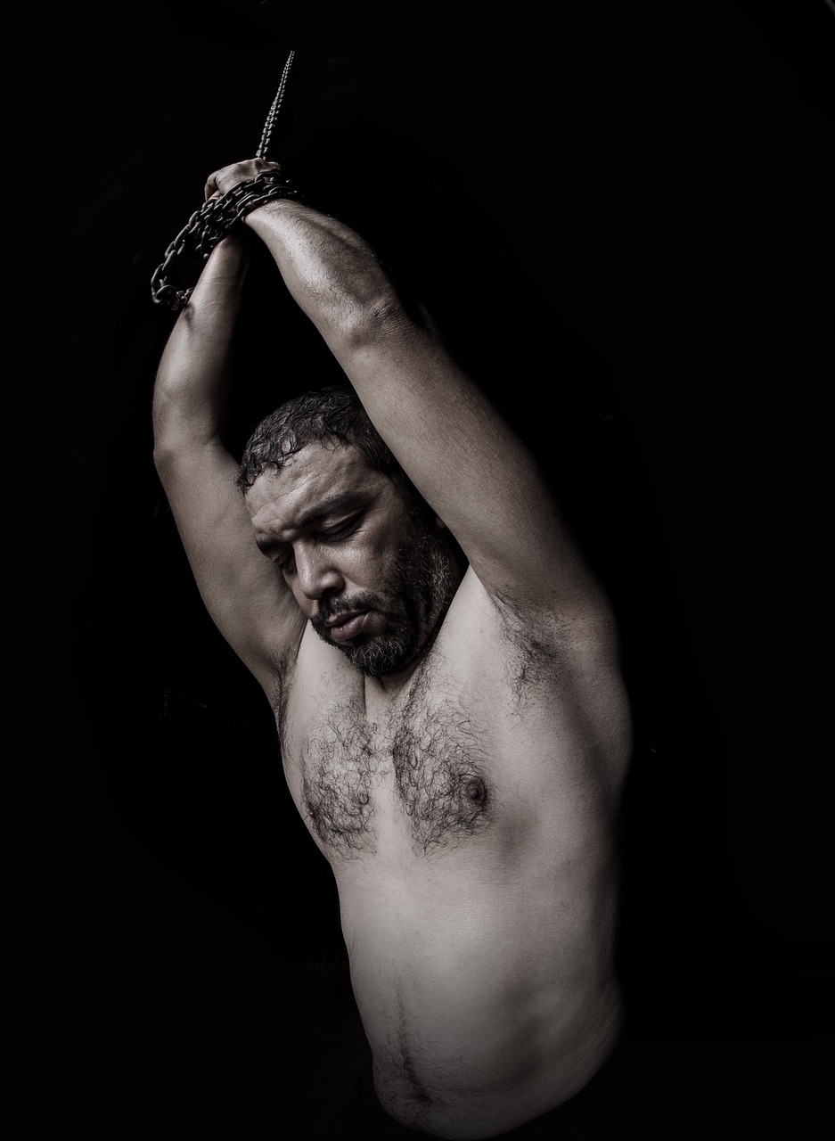 Image - torture chains portrait human