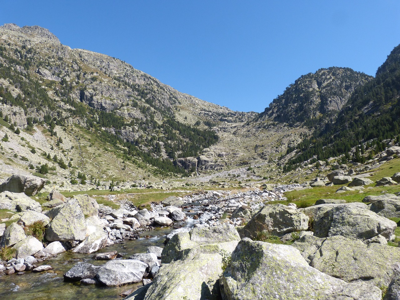 Image - high mountain landscape streams