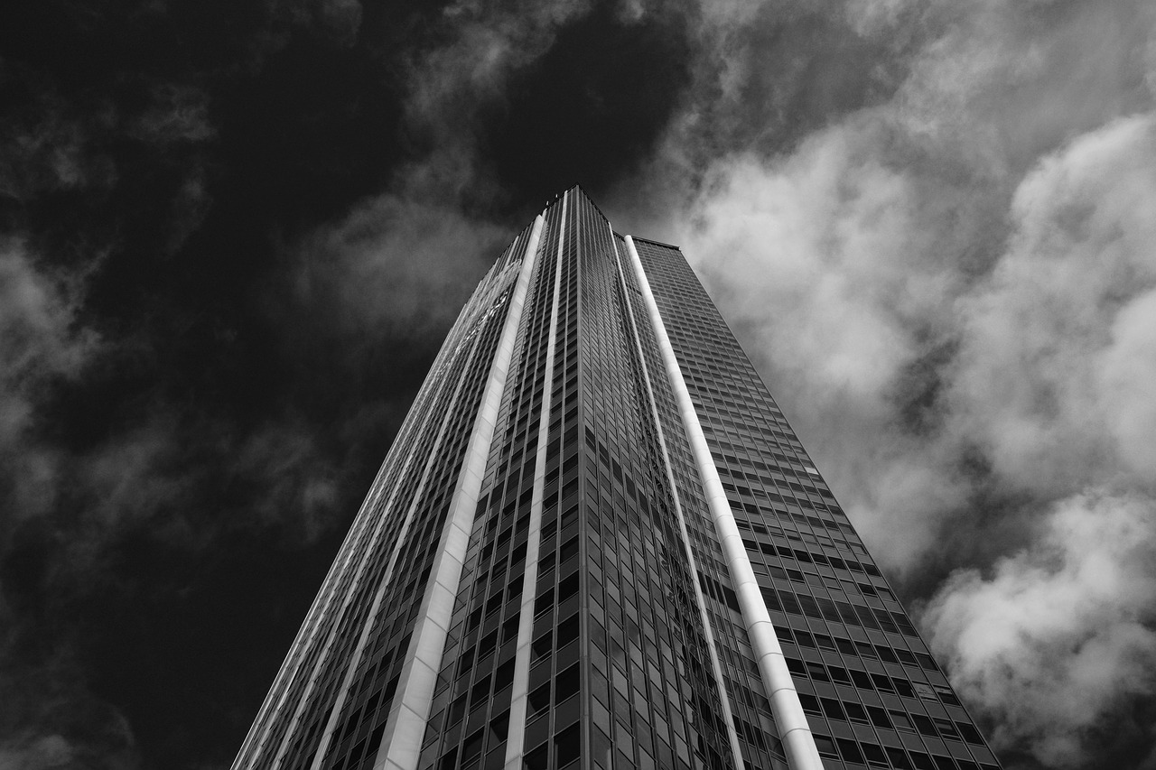 Image - montparnasse tower photo black white