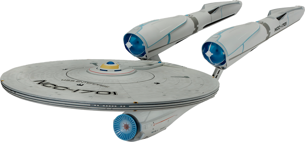 Image - spaceship model isolated enterprise