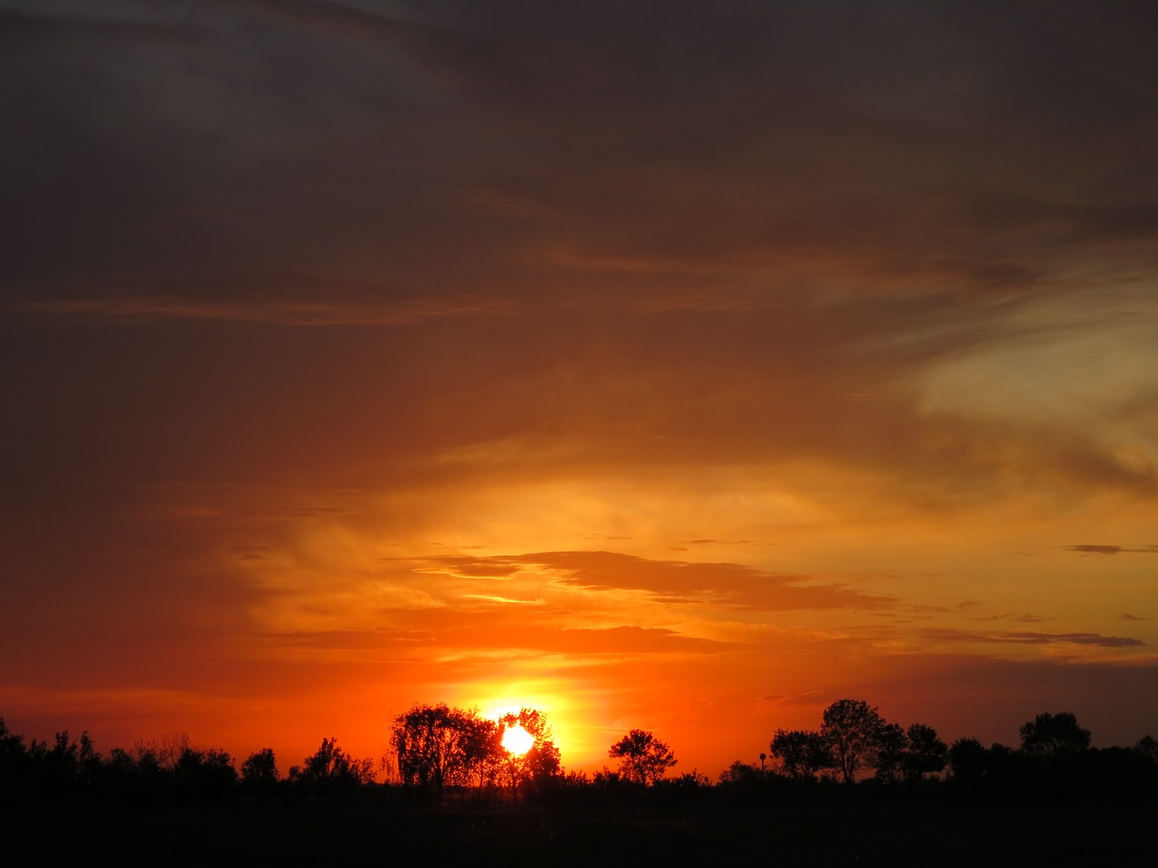 Image - sunset hungary nature mood evening