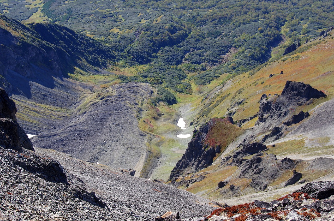 Image - mountains rocks stones lava lake