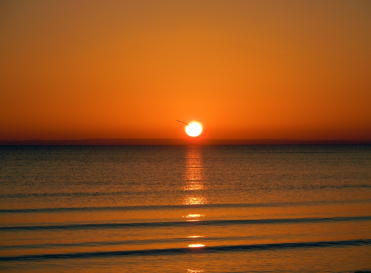 Image - sunrise on the sea romantic