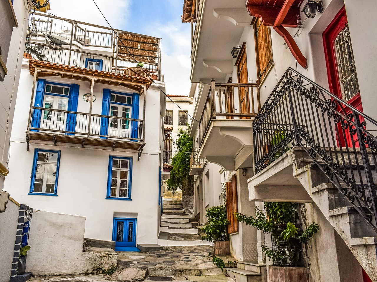 Image - greece skopelos chora village