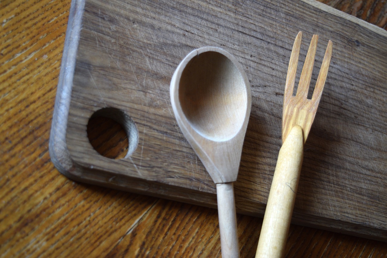 Image - kitchen utensils wooden cooking