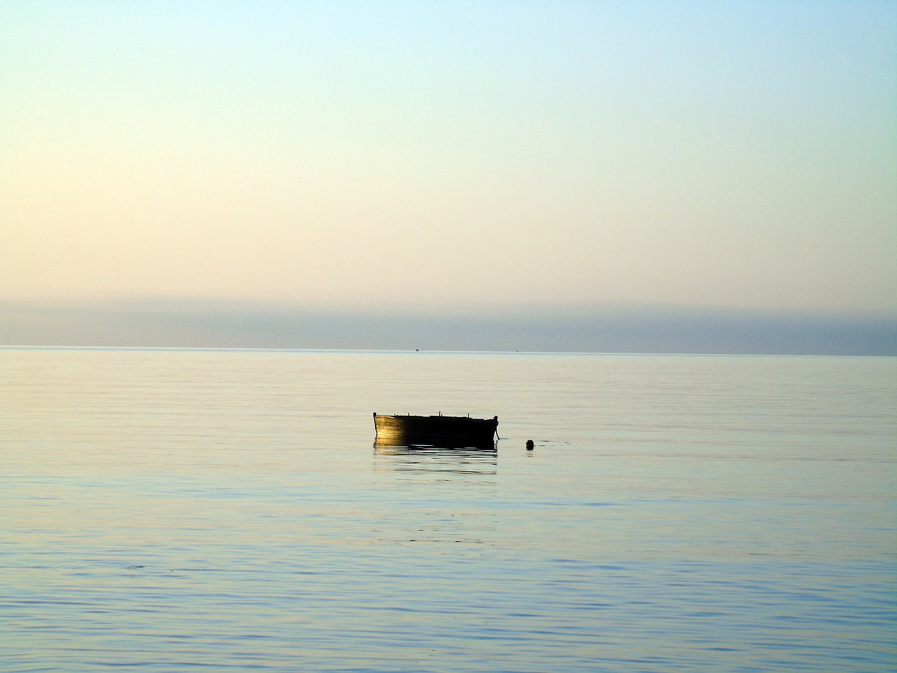 Image - boat sea peace calm sea fishing