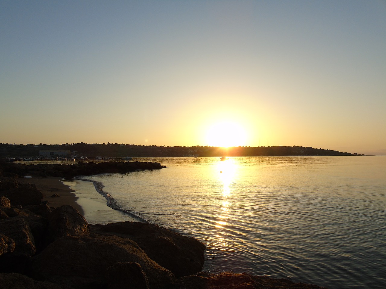 Image - dawn sea horizon italy sun water