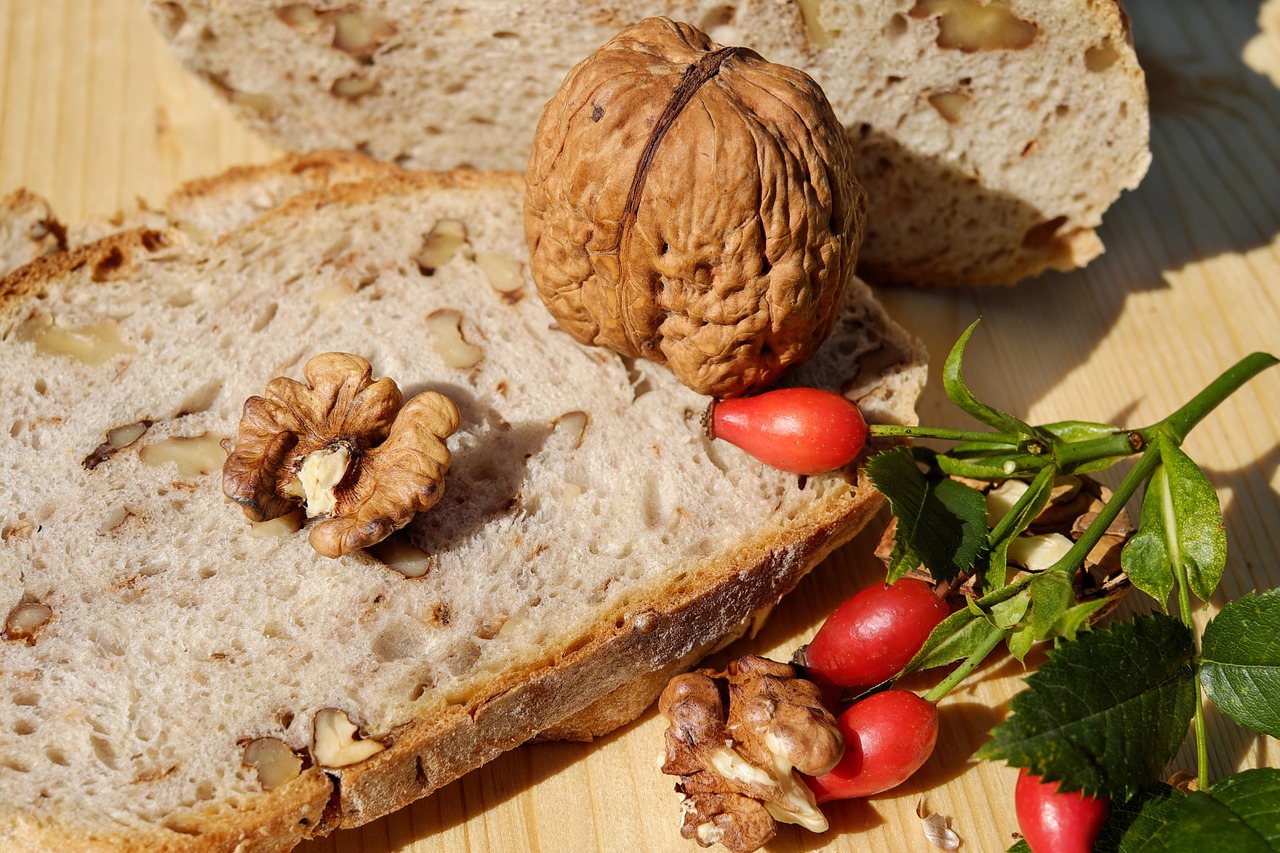 Image - bread nut bread walnut bread