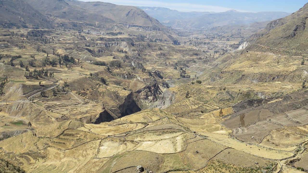 Image - peru highlands plateau terraces