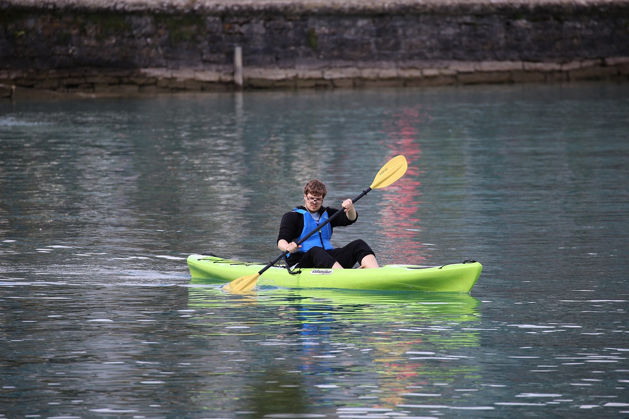 Image - kayak lake paddle sport summer