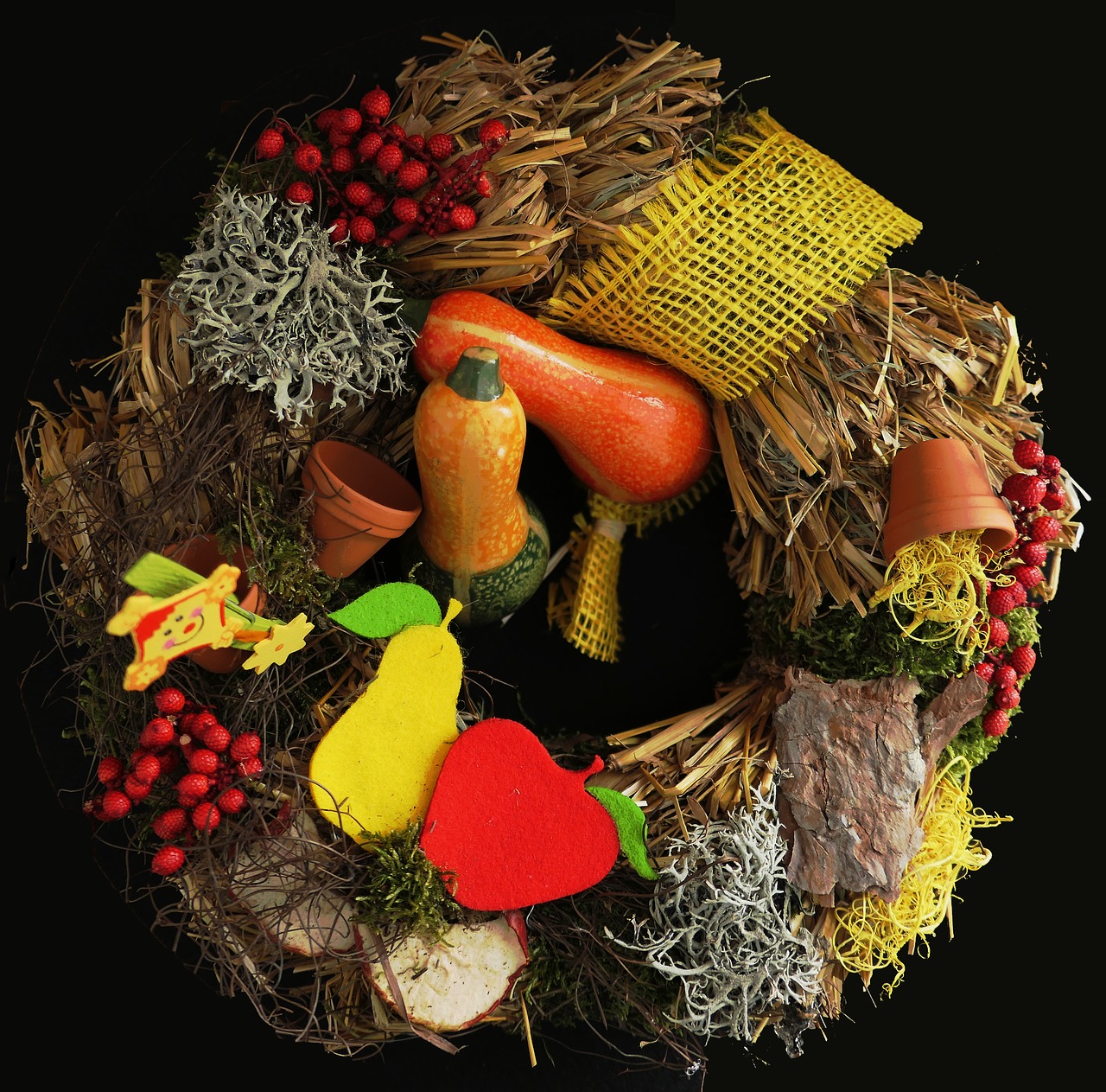 Image - autumn autumn wreath herbstdeko