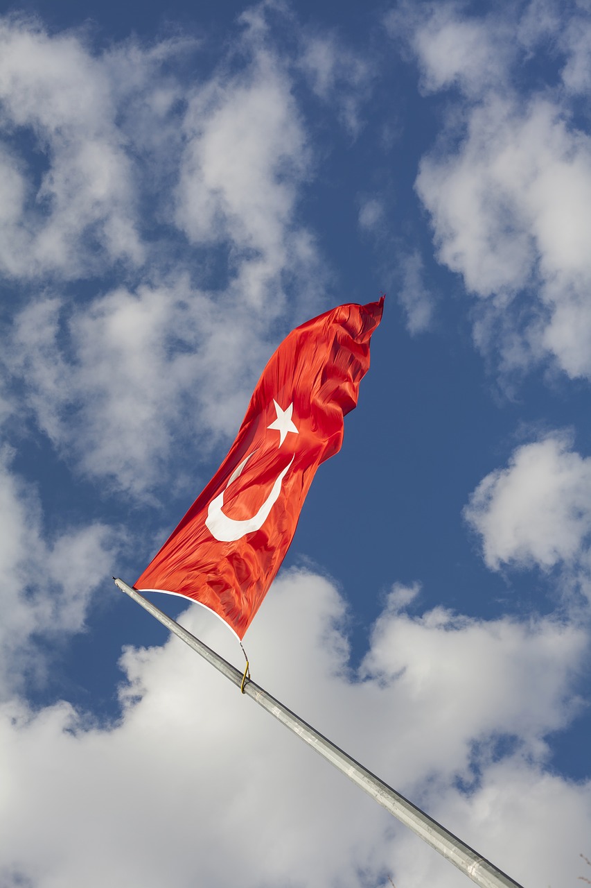 Image - flag sky turkey red month