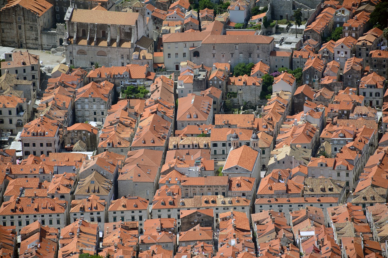 Image - dubrovnik old town roofs red