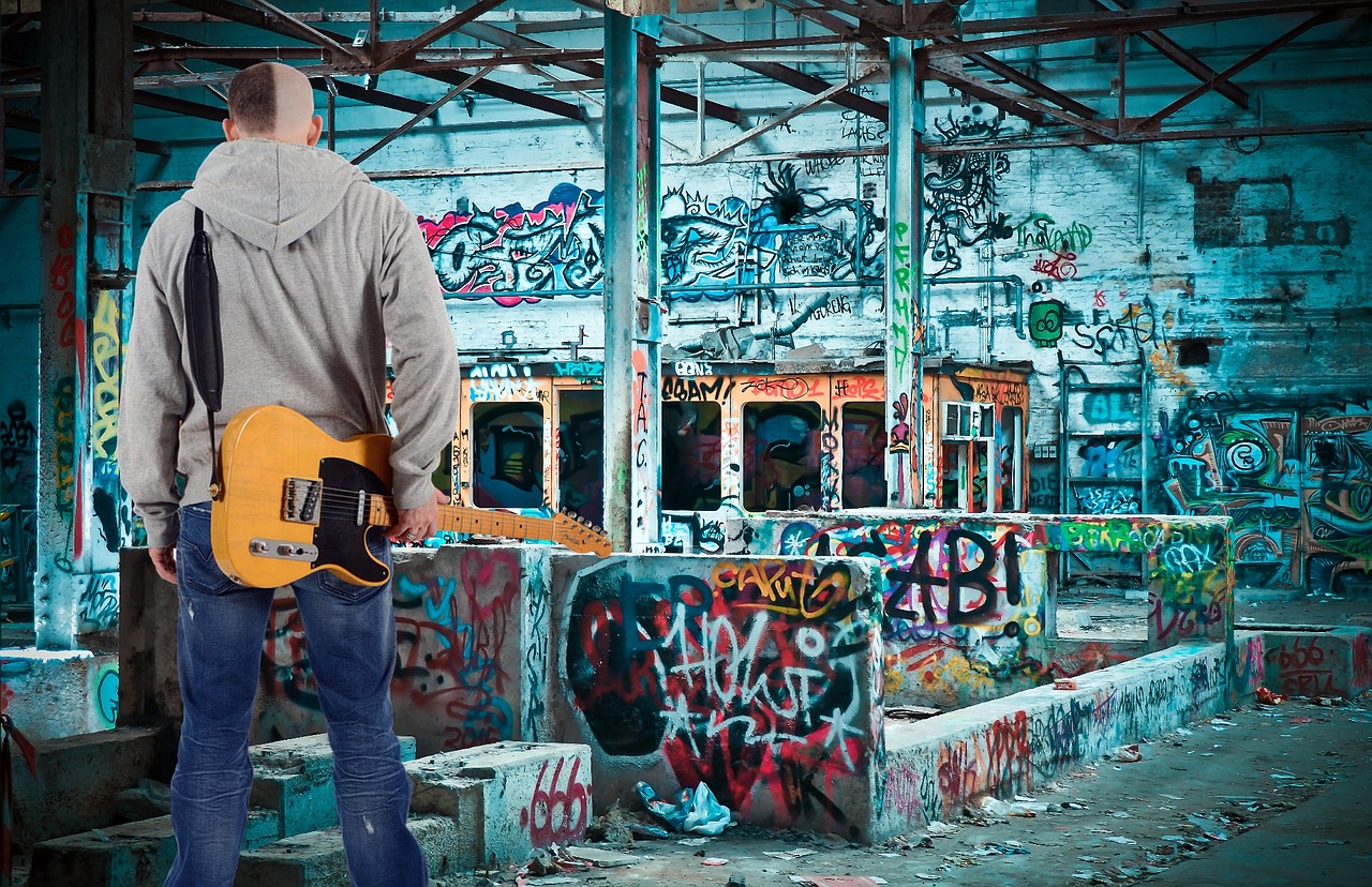 Image - young man boy guitar musician