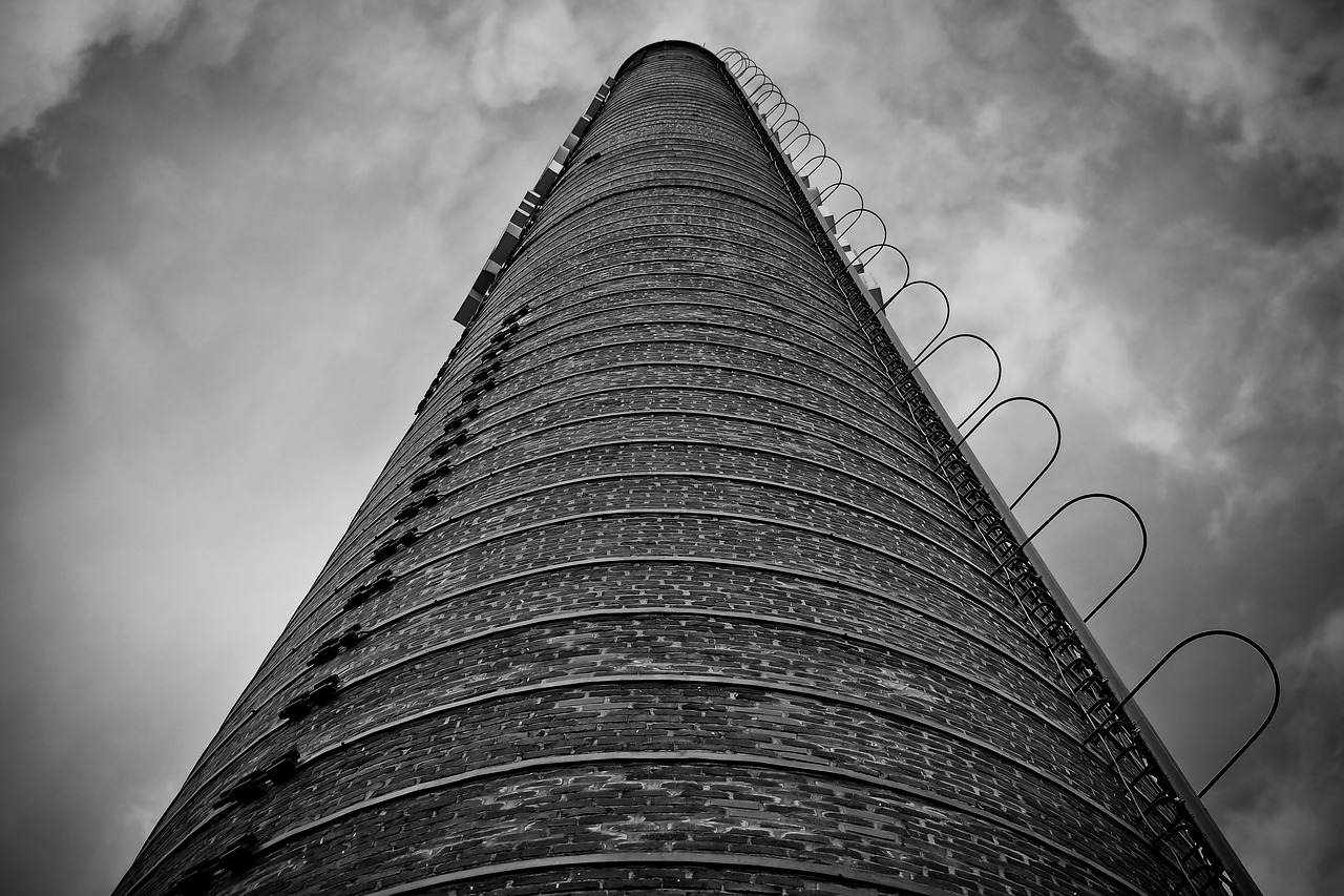 Image - chimney brickyard factory building