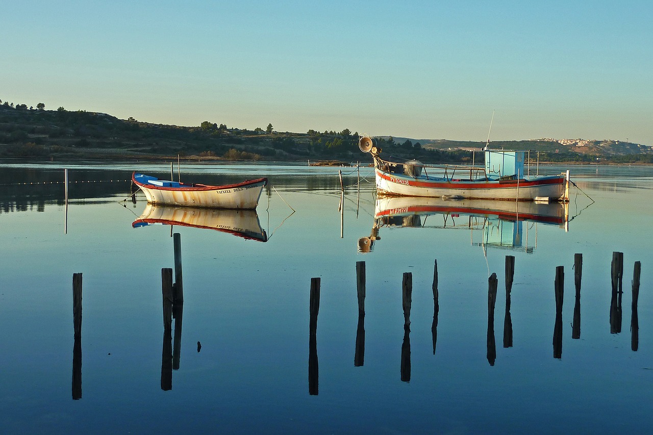 Image - boats pond water boat fishing