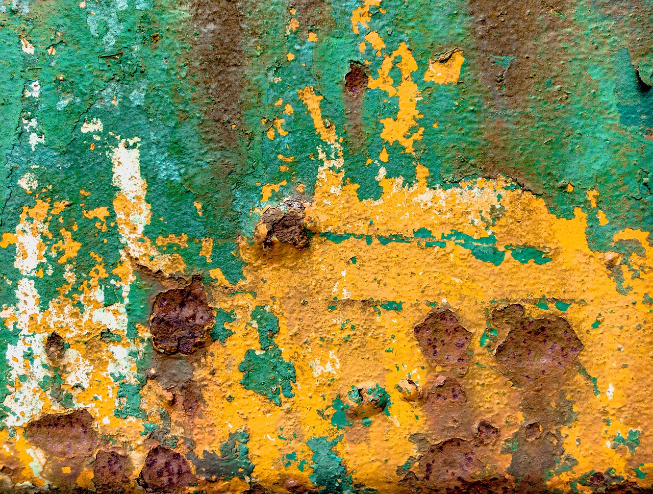 Image - metal rusty old texture green