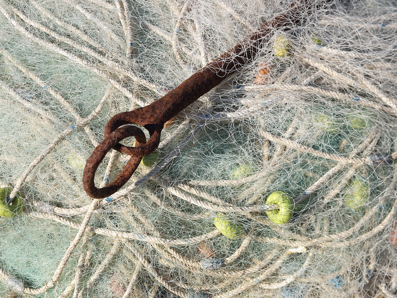 Image - anchor fishing net fleet line