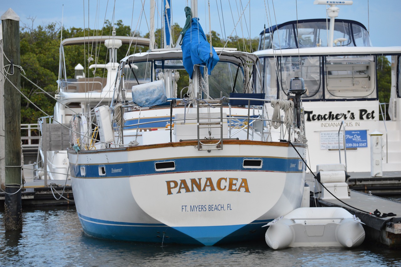 Image - boat marina sailing water sea