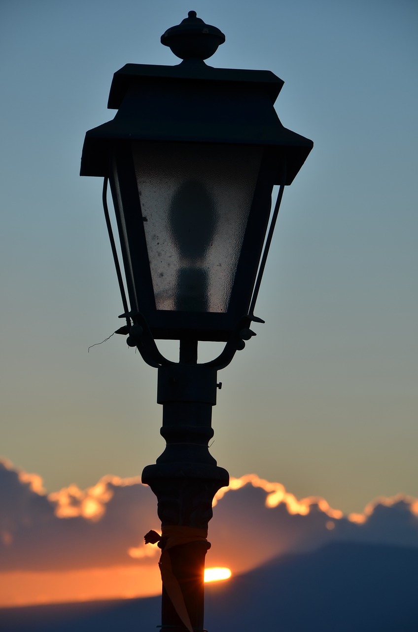 Image - sky clouds sunset sea awe