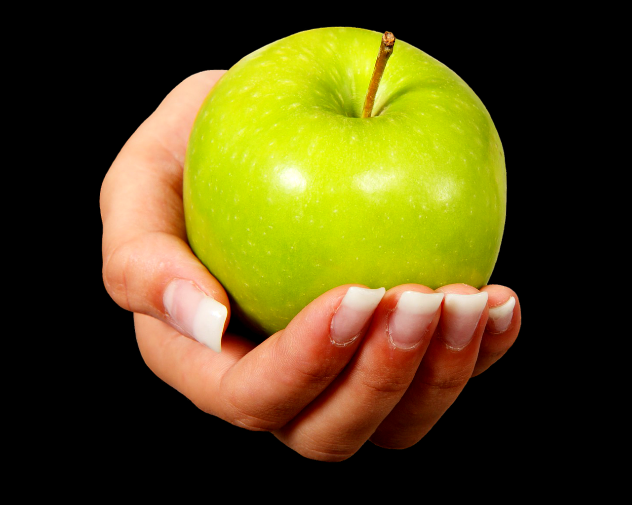 Image - apple fruit healthy hand offer