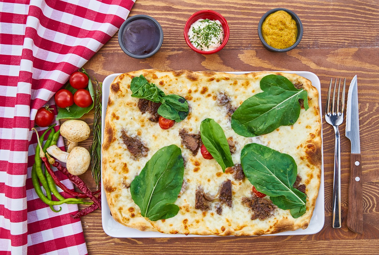 Image - pizza breakfast vegetable food