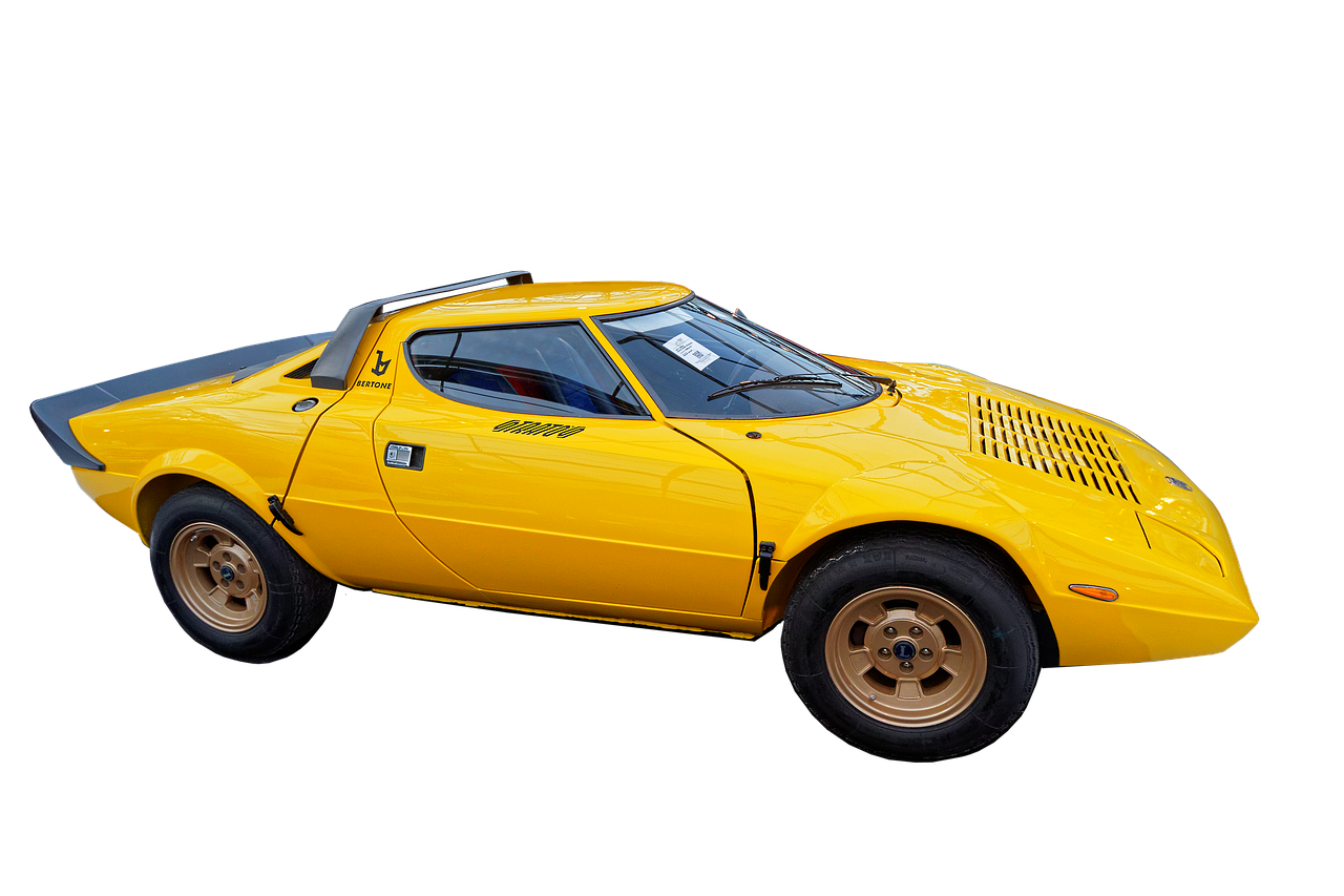 Image - lancia stratos sports car yellow